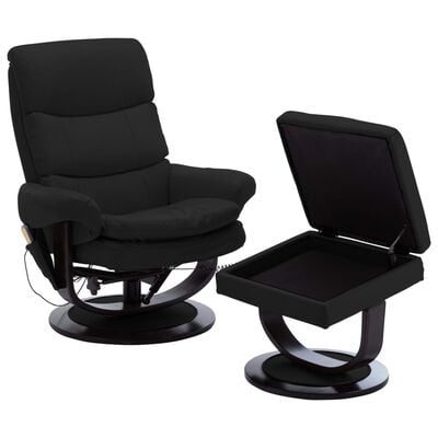 Massagefåtölj svart 2