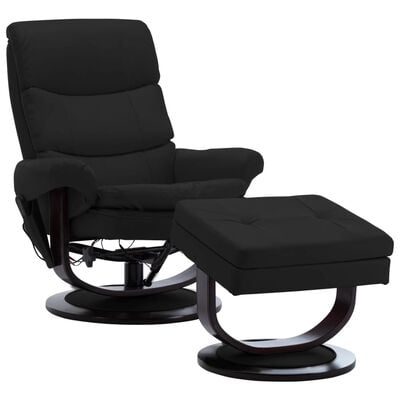 Massagefåtölj svart