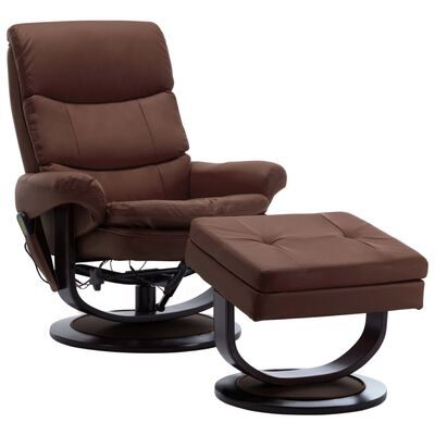massagefåtölj i konstläder